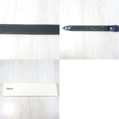 TOGA VIRILIS | トーガヴィリリース Leather Nylon Belt レザーナイロンベルト ベルト ブルー系×グレー系【三重本店】