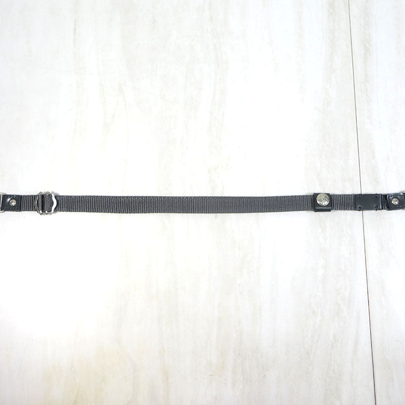 TOGA VIRILIS | トーガヴィリリース Leather Nylon Belt レザーナイロンベルト ベルト ブルー系×グレー系【三重本店】