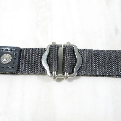 TOGA VIRILIS | トーガヴィリリース Leather Nylon Belt レザーナイロンベルト ベルト ブルー系×グレー系【三重本店】
