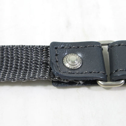 TOGA VIRILIS | トーガヴィリリース Leather Nylon Belt レザーナイロンベルト ベルト ブルー系×グレー系【三重本店】