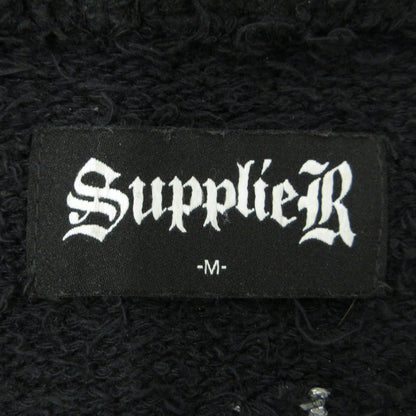 SUPPLIER | サプライヤー Glitter Cross Shaggy Knit シャギークルーニット ニット ブラック サイズ：M【三重本店】