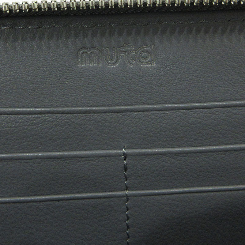 muta l ムータ ガルーシャ TWIN ZIP ラウンドファスナー 長財布 グレー【三重本店】