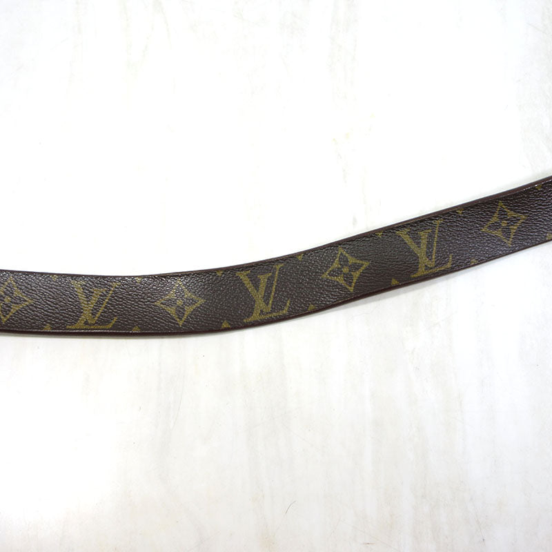 LOUIS VUITTON | ルイ・ヴィトン モノグラム サンチュール キャレ / ベルト サイズ：70/28 ベルト M6800V ブラウン系×ゴールド【三重本店】