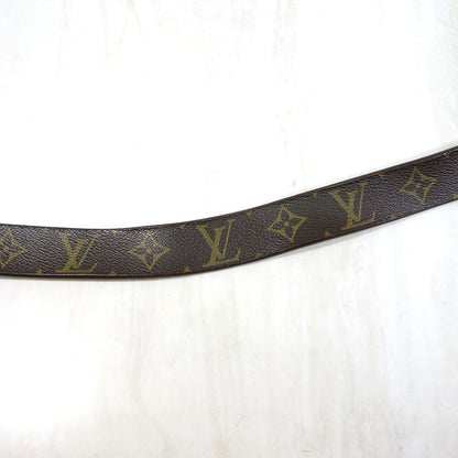 LOUIS VUITTON | ルイ・ヴィトン モノグラム サンチュール キャレ / ベルト サイズ：70/28 ベルト M6800V ブラウン系×ゴールド【三重本店】
