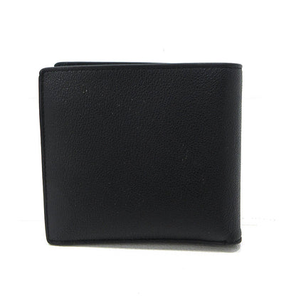 BVLGARI | ブルガリ カーフスキン 二つ折り財布 291158 ブラック【三重本店】