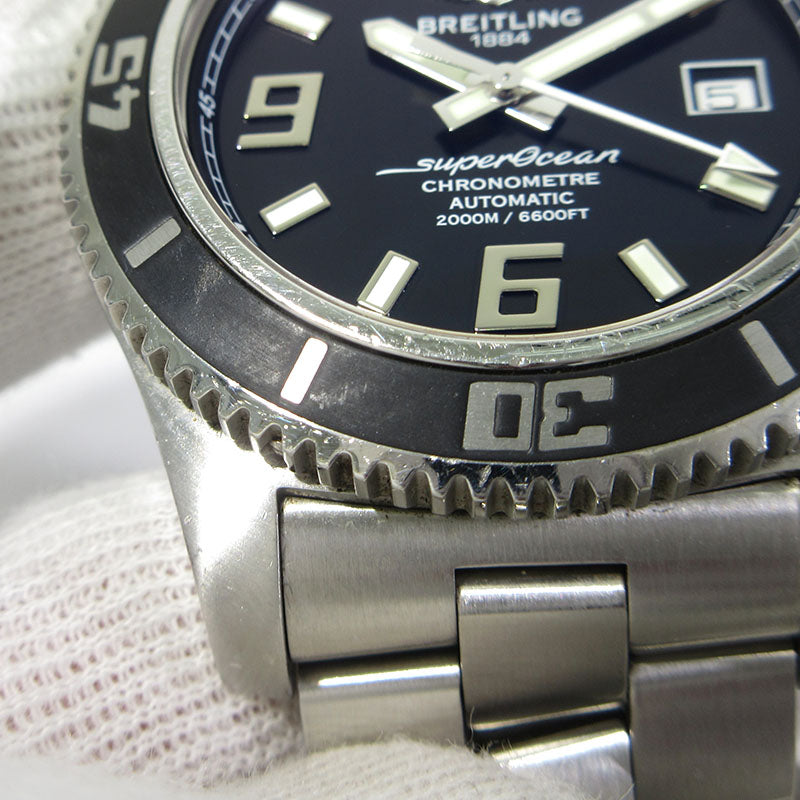BREITLING | ブライトリング Superocean 44 スーパーオーシャン44 腕時計 A1739102/BA77 アナログ表示 自動巻き ブラック×シルバー【三重本店】
