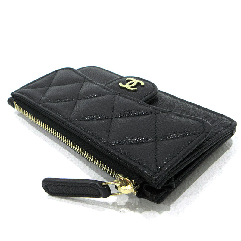 CHANEL | シャネル クラシックジップ コインケース カードケース AP2570 ブラック【三重本店】