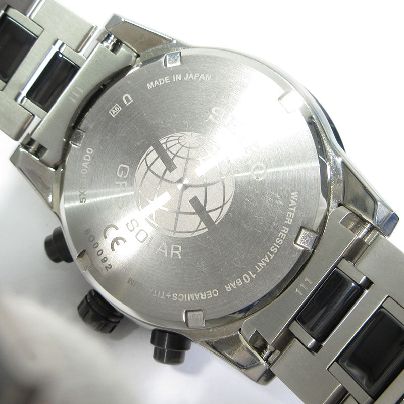 SEIKO | セイコー ASTRON アストロン 5Xシリーズ デュアルタイム 腕時計 SBXC011 多針アナログ表示 ソーラー電波時計 ブラック×グレー×シルバー【三重本店】