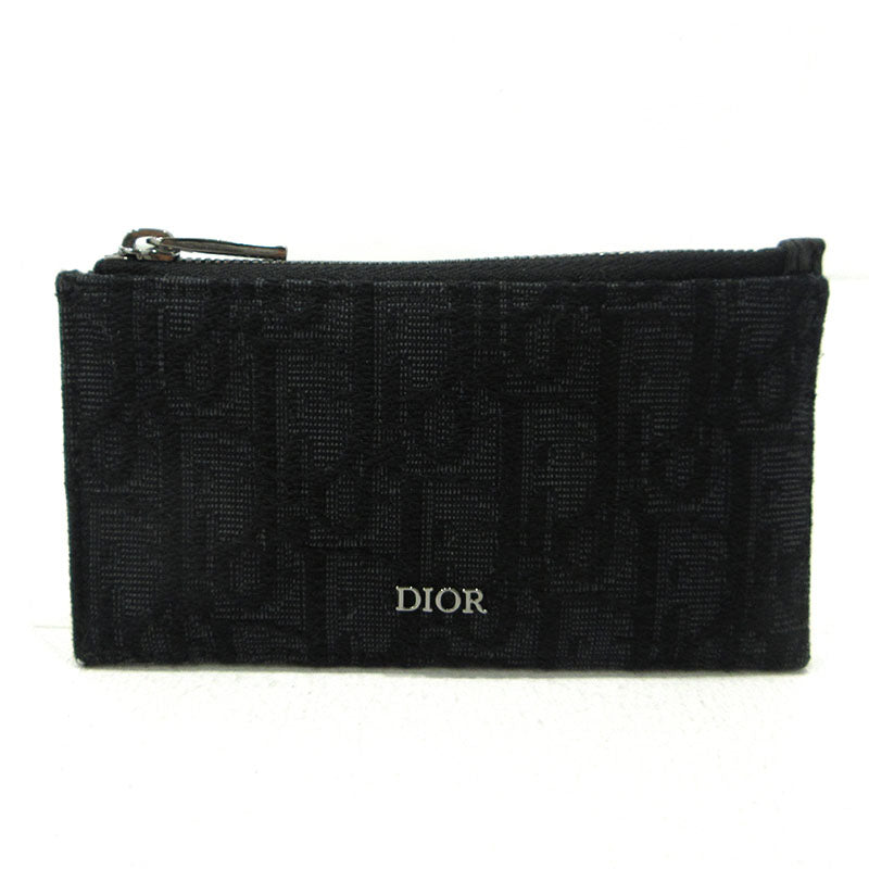 Christian Dior | クリスチャンディオール ジップカードホルダー コインケース カードケース 2ESBC318YSE ブラック【三重本店】