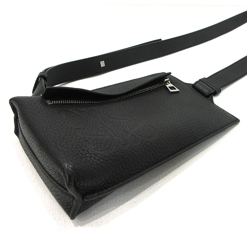 LOEWE | ロエベ バーティカルTポケット ボディバッグ ショルダーバッグ C500P02X02 ブラック【三重本店】