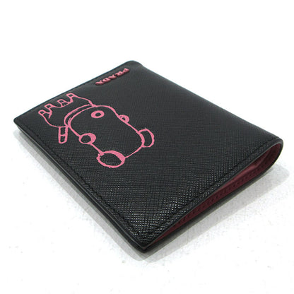PRADA | プラダ プラダマリア 二つ折り財布 1MV204 ブラック【三重本店】