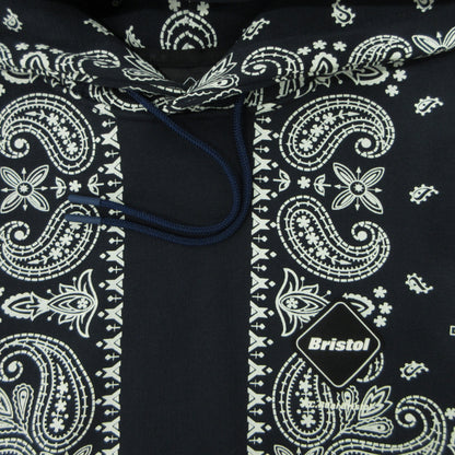 FCRB | エフシーアールビー ペイズリー BANDANA SWEAT HOODIE バンダナスウェットフーディ パーカー FCRB-260041 ネイビー サイズ：XL【三重本店】