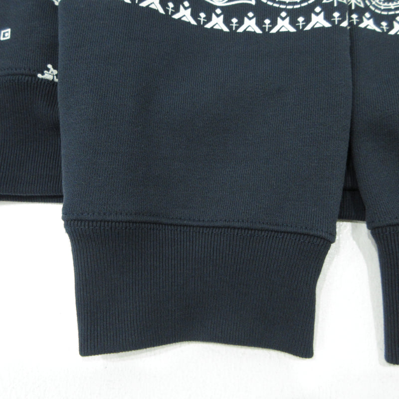 FCRB | エフシーアールビー ペイズリー BANDANA SWEAT HOODIE バンダナスウェットフーディ パーカー FCRB-260041 ネイビー サイズ：XL【三重本店】