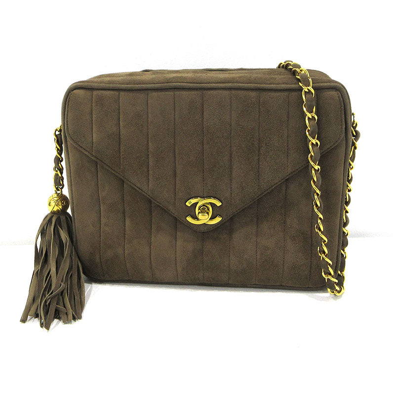 CHANEL | シャネル スエード マドモアゼル ショルダーバッグ ブラウン【三重本店】