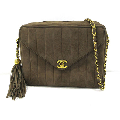CHANEL | シャネル スエード マドモアゼル ショルダーバッグ ブラウン【三重本店】