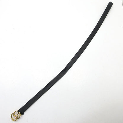 GUCCI | グッチ ダブルG レザーベルト / GGマーモント サイズ：85・34 ベルト 414516 AP00T ブラック×ゴールド系【三重本店】