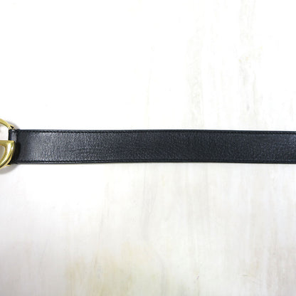 GUCCI | グッチ ダブルG レザーベルト / GGマーモント サイズ：85・34 ベルト 414516 AP00T ブラック×ゴールド系【三重本店】