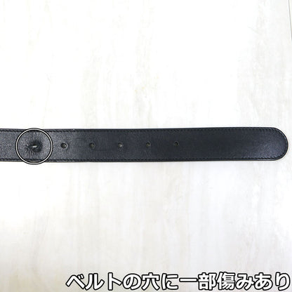GUCCI | グッチ ダブルG レザーベルト / GGマーモント サイズ：85・34 ベルト 414516 AP00T ブラック×ゴールド系【三重本店】