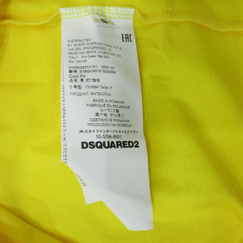DSQUARED2 | ディースクエアード ICONロゴ 半袖Ｔシャツ S79GC0010 イエロー サイズ：S【三重本店】