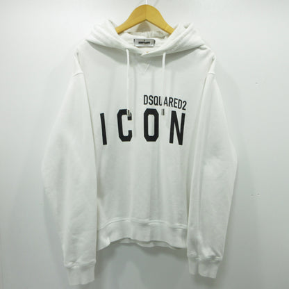 DSQUARED2 | ディースクエアード ICON HOODED SWEATSHIRT プルオーバーパーカー パーカー S79GU0003 ホワイト サイズ：S【三重本店】