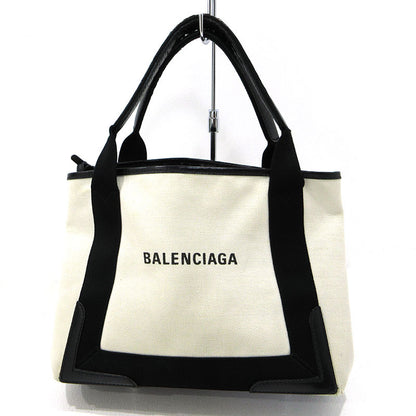 BALENCIAGA | バレンシアガ ネイビーカバスS トートバッグ 339933 ホワイト【三重本店】