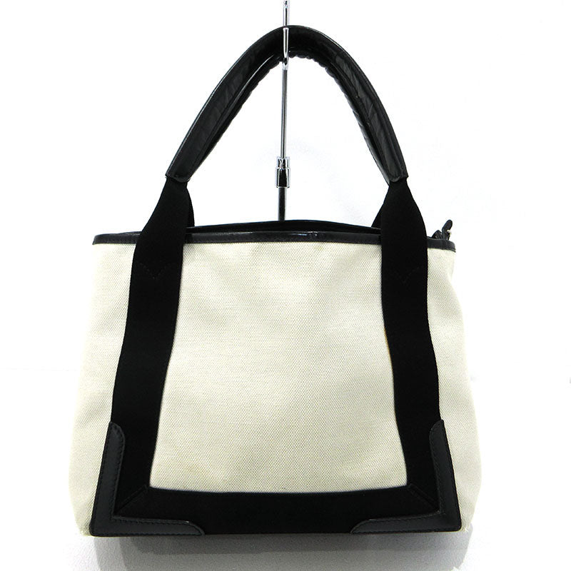 BALENCIAGA | バレンシアガ ネイビーカバスS トートバッグ 339933 ホワイト【三重本店】