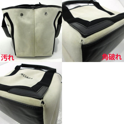 BALENCIAGA | バレンシアガ ネイビーカバスS トートバッグ 339933 ホワイト【三重本店】