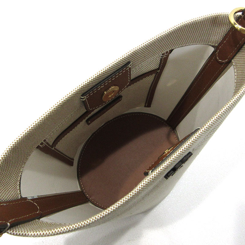 Tory Burch | トリーバーチ ブレイク キャンバス バケットバッグ ショルダーバッグ 171951 ベージュ【三重本店】