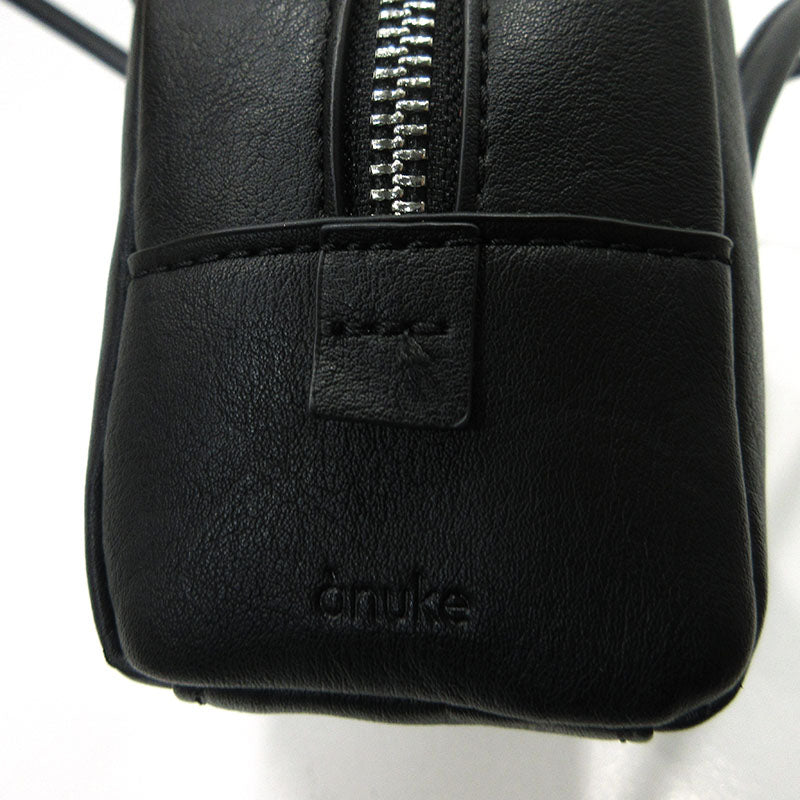 anuke l アンヌーク ミニボストンバッグ ハンドバッグ ブラック【三重本店】