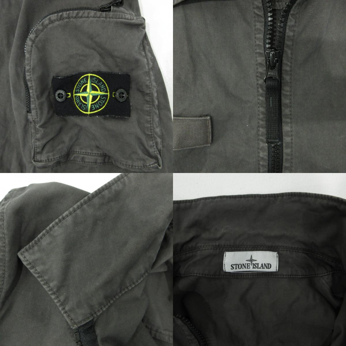 STONE ISLAND | ストーンアイランド ORGANIC STRETCH BROKEN TWILL COTTON ’OLD’ EFFECT コットンブルゾン その他アウター K1S151200003S0004 グレー サイズ：M【三重本店】