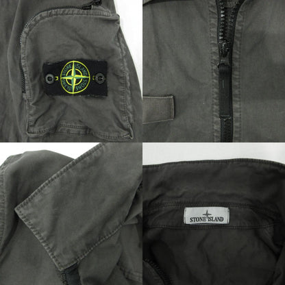 STONE ISLAND | ストーンアイランド ORGANIC STRETCH BROKEN TWILL COTTON ’OLD’ EFFECT コットンブルゾン その他アウター K1S151200003S0004 グレー サイズ：M【三重本店】
