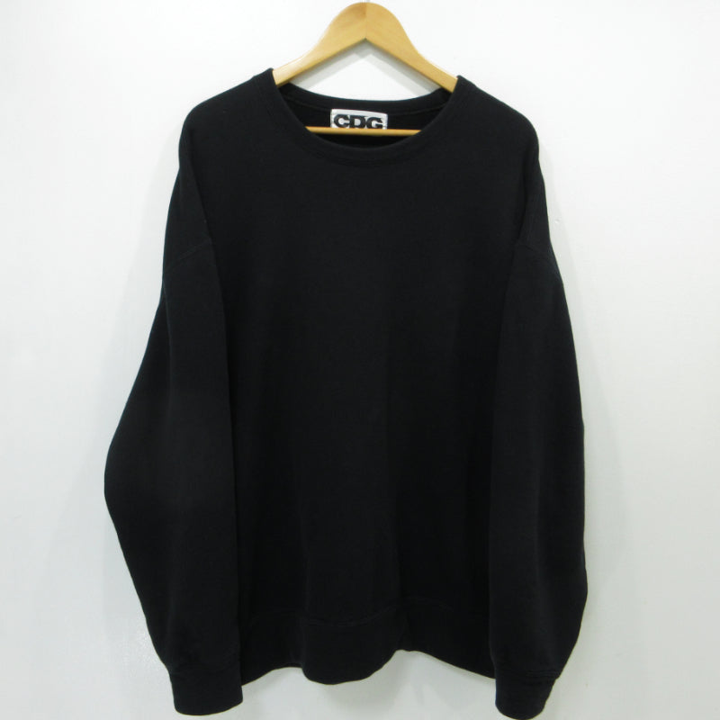 COMME des GARCONS | コムデギャルソン CDG OVERSIZED CREW NECK SWEATSHIRT スウェット SZ-T055 ブラック サイズ：M【三重本店】