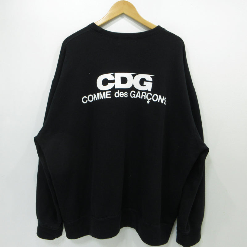 COMME des GARCONS | コムデギャルソン CDG OVERSIZED CREW NECK SWEATSHIRT スウェット SZ-T055 ブラック サイズ：M【三重本店】
