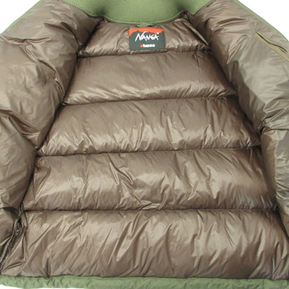NANGA | ナンガ x atmos アトモス aurola-tex down jacket オーロラテックスダウンジャケット ダウンジャケット 23B107 オリーブ サイズ：M【三重本店】