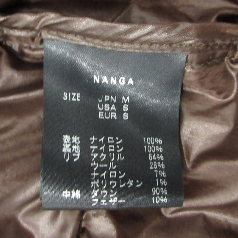 NANGA | ナンガ x atmos アトモス aurola-tex down jacket オーロラテックスダウンジャケット ダウンジャケット 23B107 オリーブ サイズ：M【三重本店】