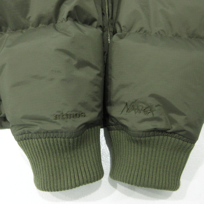 NANGA | ナンガ x atmos アトモス aurola-tex down jacket オーロラテックスダウンジャケット ダウンジャケット 23B107 オリーブ サイズ：M【三重本店】