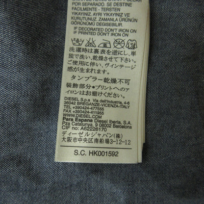DIESEL | ディーゼル シャンブレー切替 ニット インディゴ サイズ：XL【三重本店】