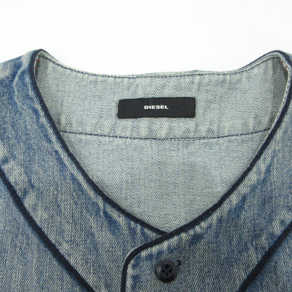 DIESEL | ディーゼル ベースボールシャツ 半袖シャツ ブルー サイズ：XXL【三重本店】