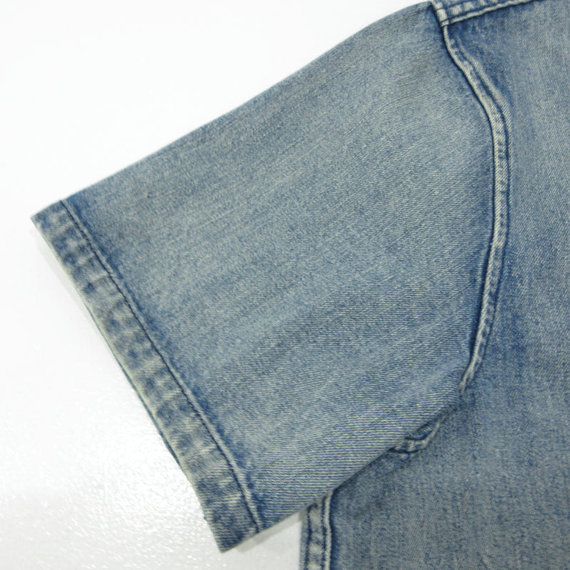 DIESEL | ディーゼル ベースボールシャツ 半袖シャツ ブルー サイズ：XXL【三重本店】