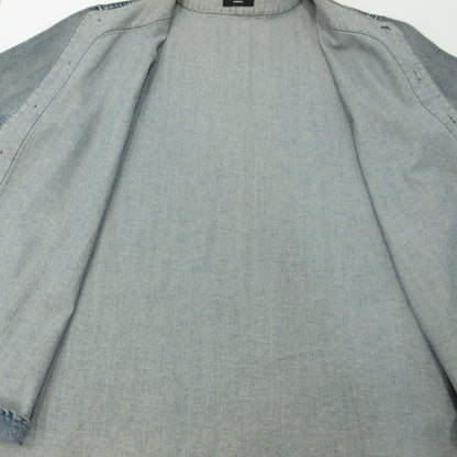 DIESEL | ディーゼル ベースボールシャツ 半袖シャツ ブルー サイズ：XXL【三重本店】