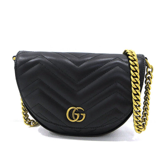 GUCCI | グッチ チェーン ショルダーバッグ 746431 ブラック【三重本店】