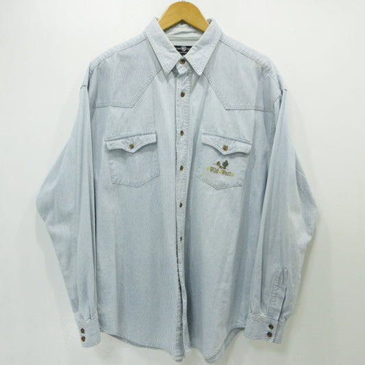 Looney Tunes ルーニー・テューンズ 長袖シャツ ブルー サイズ：XL【三重本店】