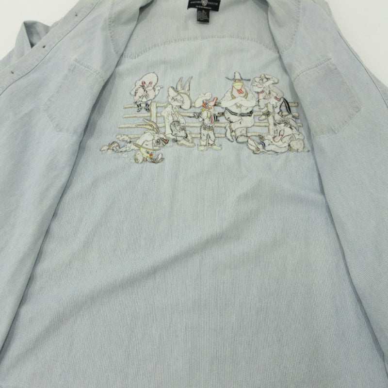 Looney Tunes ルーニー・テューンズ 長袖シャツ ブルー サイズ：XL【三重本店】