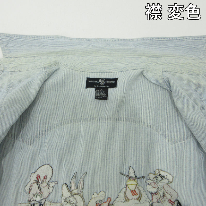 Looney Tunes ルーニー・テューンズ 長袖シャツ ブルー サイズ：XL【三重本店】