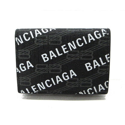 BALENCIAGA | バレンシアガ BBロゴ コンパクトウォレット 三つ折り財布 594312 ブラック【三重本店】