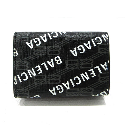 BALENCIAGA | バレンシアガ BBロゴ コンパクトウォレット 三つ折り財布 594312 ブラック【三重本店】