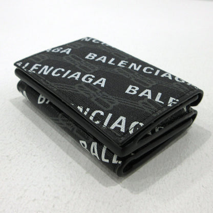 BALENCIAGA | バレンシアガ BBロゴ コンパクトウォレット 三つ折り財布 594312 ブラック【三重本店】
