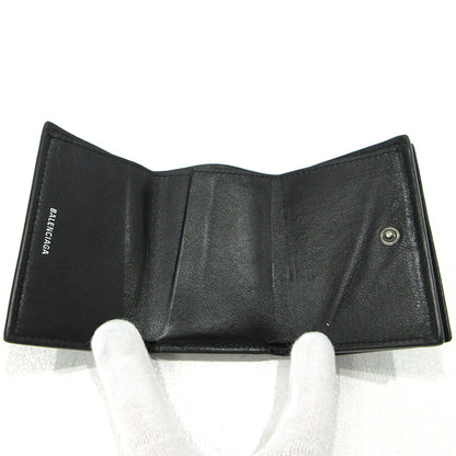 BALENCIAGA | バレンシアガ BBロゴ コンパクトウォレット 三つ折り財布 594312 ブラック【三重本店】