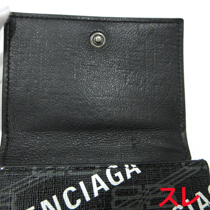 BALENCIAGA | バレンシアガ BBロゴ コンパクトウォレット 三つ折り財布 594312 ブラック【三重本店】