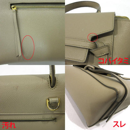 CELINE | セリーヌ ベルトバッグ マイクロ 2way ショルダーバッグ ハンドバッグ 189153 ベージュ【三重本店】